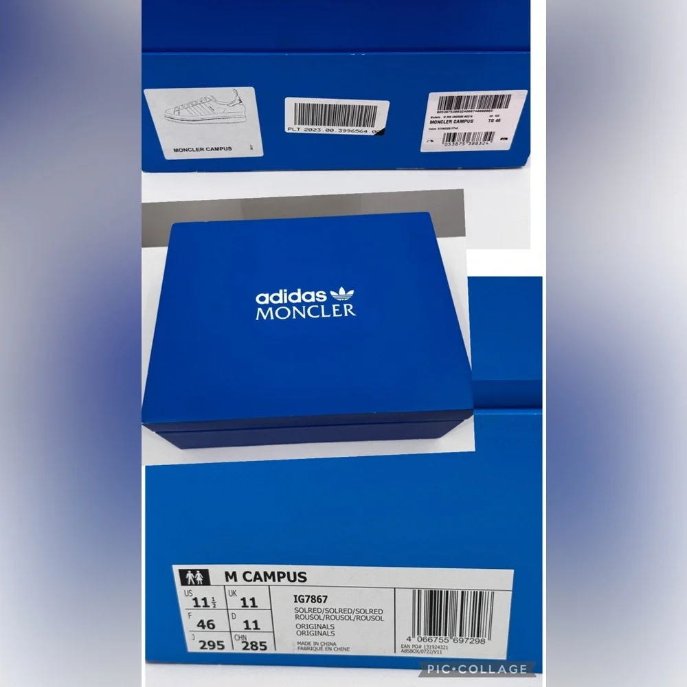Adidas‎ x Moncler M Campus Solar Red / White Men’s 11.5